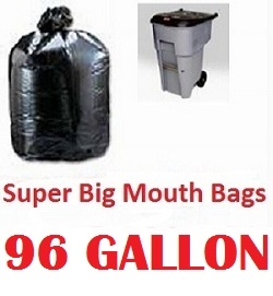 96 Gal. Trash Can Bags - 10 Bag Roll